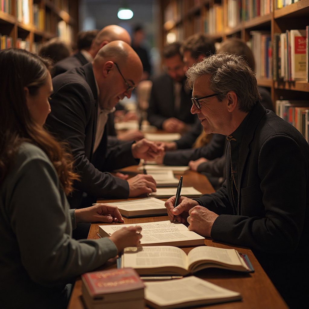 Book signing event